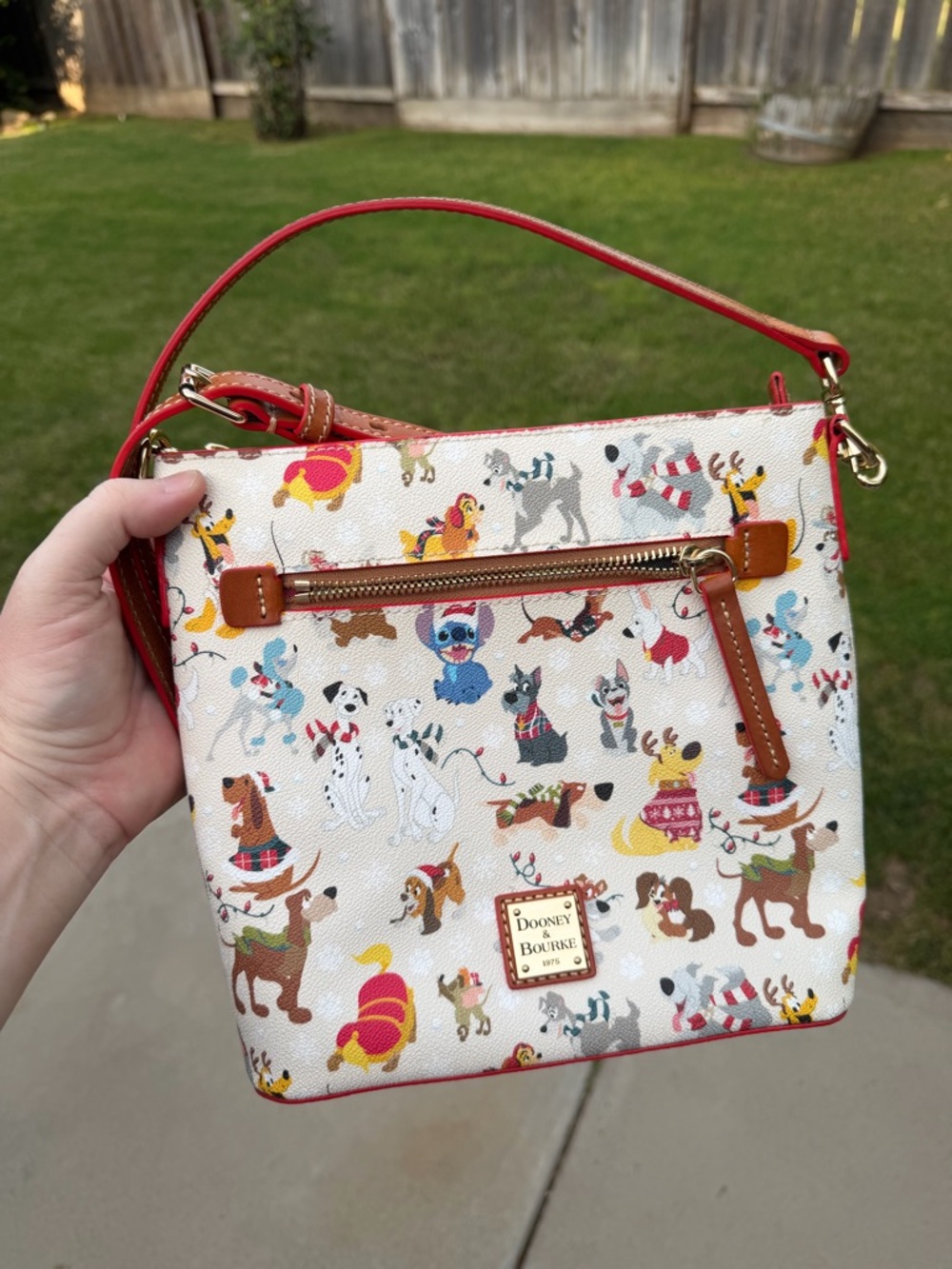 Dooney & Bourke Disney Dogs Christmas Crossbody - Picture 6 of 7